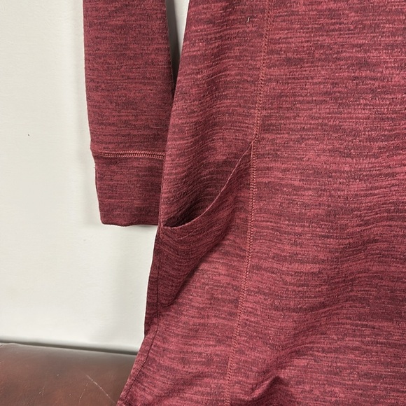 Kühl Lea Cowl Neck Long Sleeve Dress Thumbholes Heathered Plum,  Medium - Picture 6 of 8